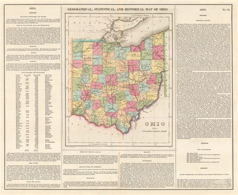 Carey & Lea, Geographical, Statistical, and Historical Map of Ohio