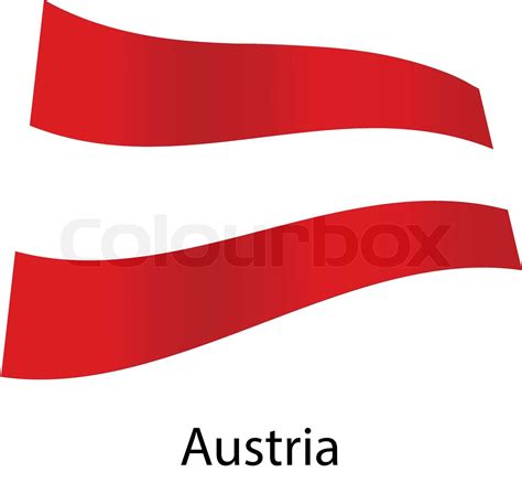 Vektor Österreich Flagge isoliert | Stock-Vektor | Colourbox