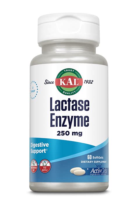 Lactase Enzyme Activgels™ Softgels 250 Mg Kal Vitamins