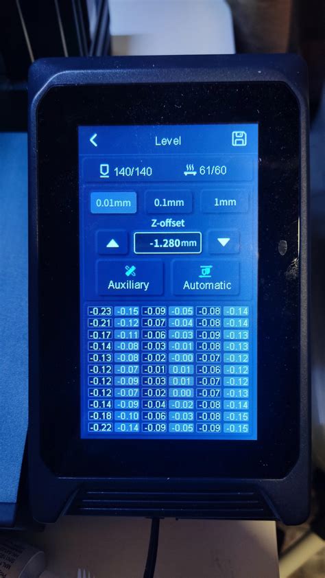 Auto leveling values : r/ElegooNeptune4