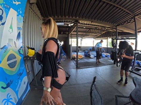 Model Takes The Plunge With Near Naked Skydive But Gets Booed By Other Women Daily Star