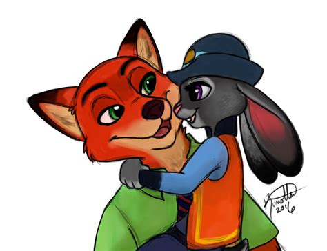 Judy and Nick in classic 2D Disney style. (Jamisjon) : rzootopia