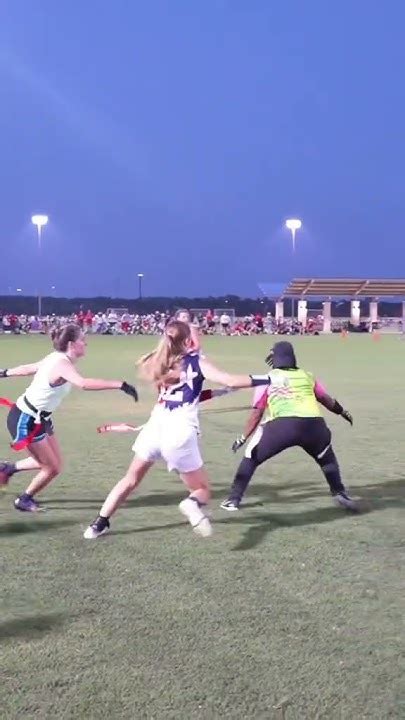 Flagfootballclips Ava Wallace To Kelsey Quinn Forthe Touchdown