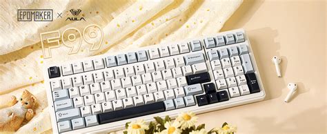 EPOMAKER X AULA F99 Wireless Mechanical Keyboard Hot Swappable Gasket Custom Gaming Keyboard