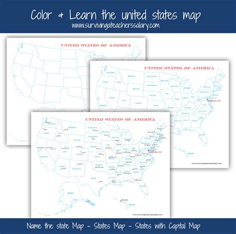 Printable Usa Maps For Kids