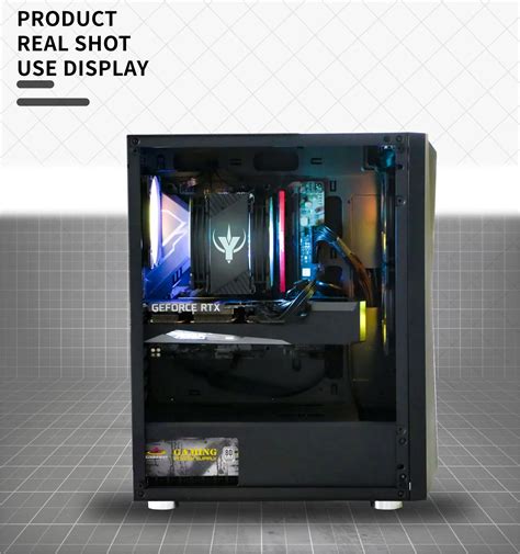 Hot Selling Gaming Pc Case Atx Mid Tower With Rgb Fans