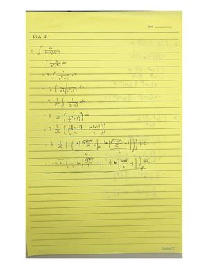 Calculus 2 (Formulas) - Formulas (Calculus 2) Definite Integral ∫ 𝑓 ( 𝑥 ...