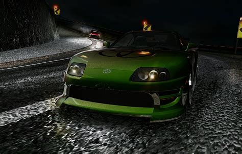 Wallpaper Green Supra Nfs Toyota Night Carbon Duel Darius Images