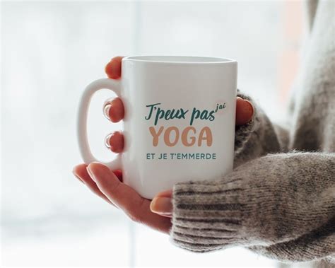 Mug personnalisé J peux pas j ai yoga Cadeaux