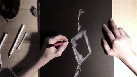 Drawing On Black Paper Youtube