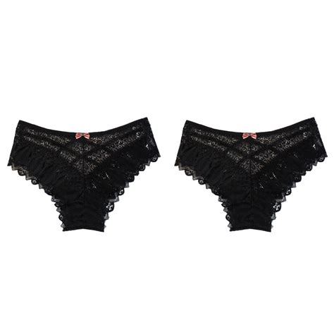 Wijhcboe Pack Panties Plus Size Lingerie Gowns X X For Women Crochet Lace Sexy Lingerie With