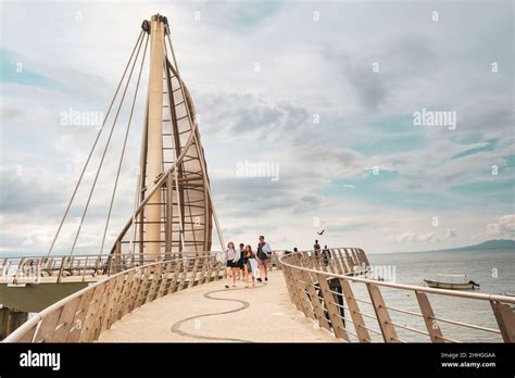 Tourist Pier On A Hot Summer Day Puerto Vallarta Jalisco Mexico