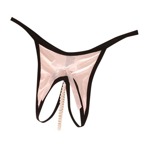 Xiaoxatg Sexy Panties For Women Sexy Thong Women S Inner Thread Pearl Hot Seductive Massage
