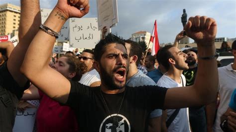 Lebanese Police Unleash Tear Gas Water Cannons On Thousands Of