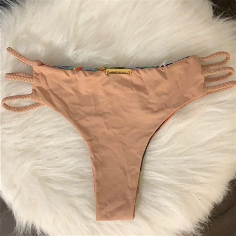 Rare Print Nude Sl Bikini Bottom Gem