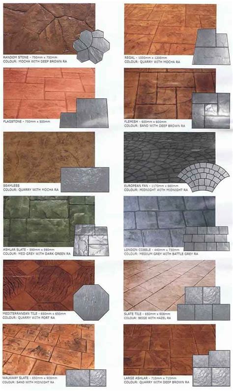 stamped concrete colors combinations - Cammie Zimmer