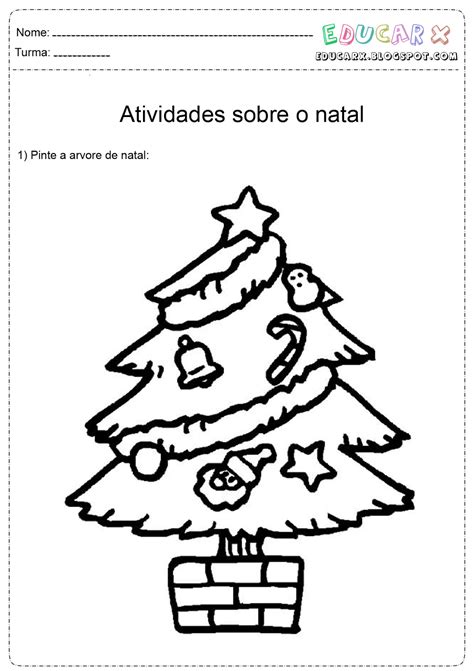 Educar X Desenhos Para Colorir Arvores De Natal