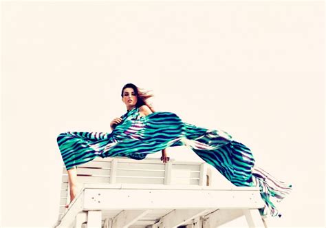 Andreea Diaconu Model Romanian Woman Beach Girl Summer Scarf