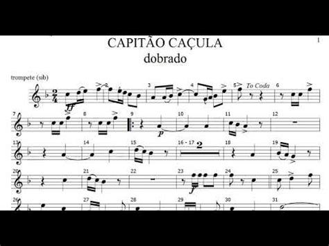 Canção do Exército Partitura Trompete YouTube