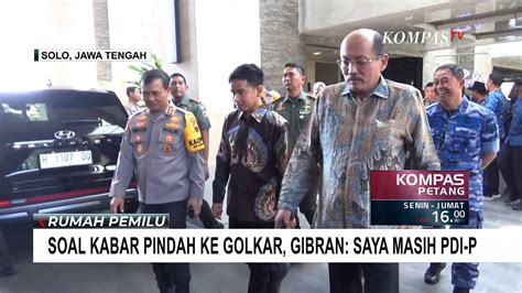 Soal Isu Pindah Ke Golkar Gibran Rakabuming Raka Saya Masih Pdip