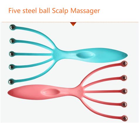 Handheld Claw Head Spa Massager Scalp Massagers Steel Ball Relax Hair