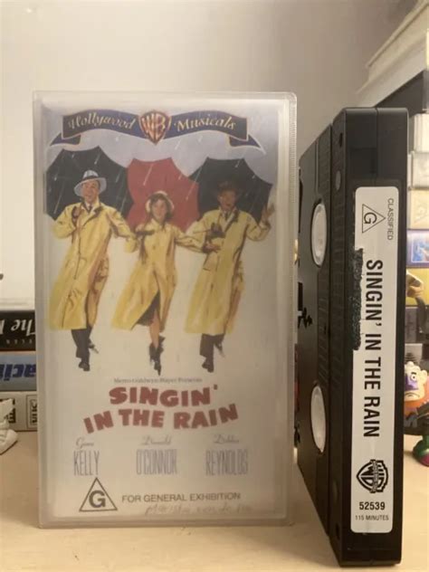 Gene Kelly Debbie Reynolds Singin In The Rain Vhs Video Movie