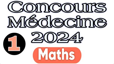 Correction concours médecine 2024 Partie 1 YouTube