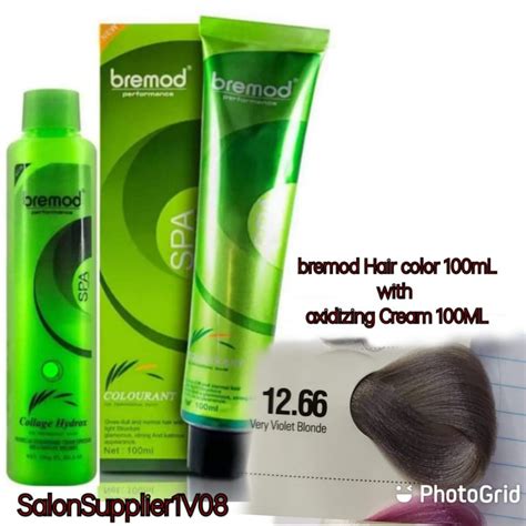 Very Violet BLonde Bremod Hair Color With Oxidizing Cream ML Shopee Philippines