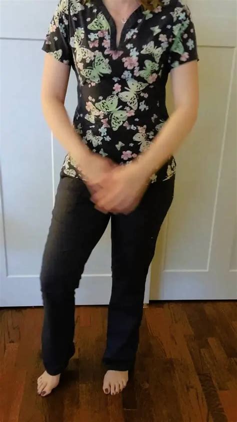 One Of My Favorite Lingerie Bras Under Some Print Scrubs Scrolller