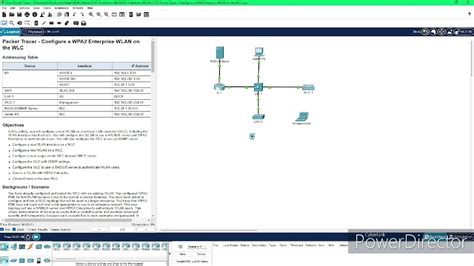 2 3 12 Packet Tracer Configure A WPA2 Enterprise WLAN On The WLC YouTube