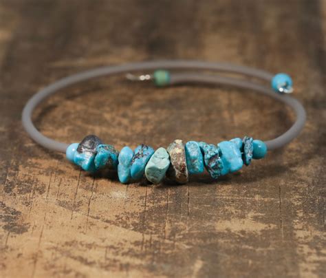 December Birthstone Bracelet Natural Turquoise Bracelet - Etsy