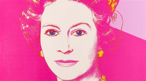 Andy Warhol Serigrafia Della Regina Elisabetta II D Inghilterra In