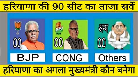 Haryana Assembly Election Opinion Poll 2024। Congress। Bjp। Aap। Youtube