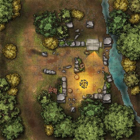 Camp In The Ruins My First Map Inkarnate Create Fantasy Maps Online