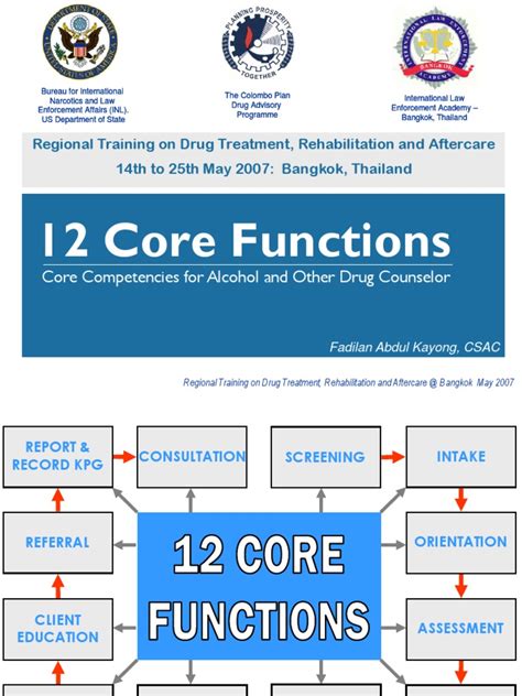 12 Core Functions Drug Rehabilitation Substance Abuse