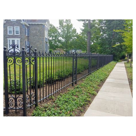 Metal Steel Aluminum Tubular Fences Steel Railing Wrought Iron Fence