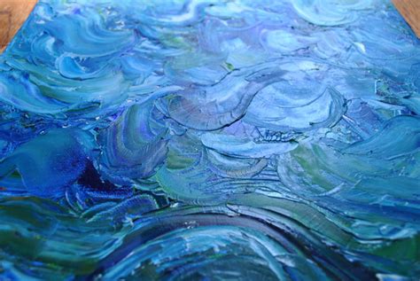 Abstract sea in Oils: Canvas Art