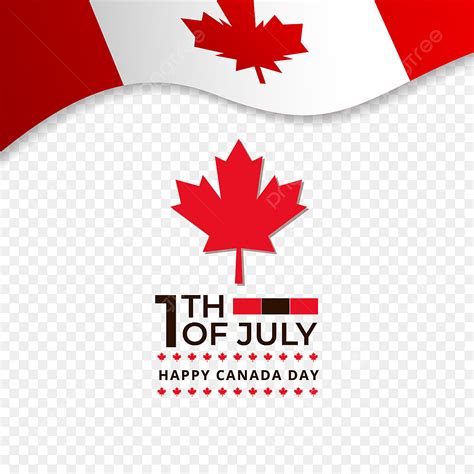 Happy Canada Day Vector PNG Images Happy Canada Day Celebration Leaf