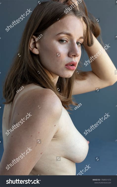 Photo Naked Girl Topless Studio Shooting Stock Photo 1768551572 Shutterstock