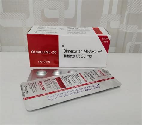 Olmesartan 20 Mg Tablet 10 10 Prescription At Rs 1600 Box In Jaipur