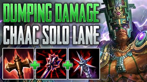 HIGHEST DAMAGE WARRIOR Chaac Solo Gameplay SMITE Conquest A Z YouTube