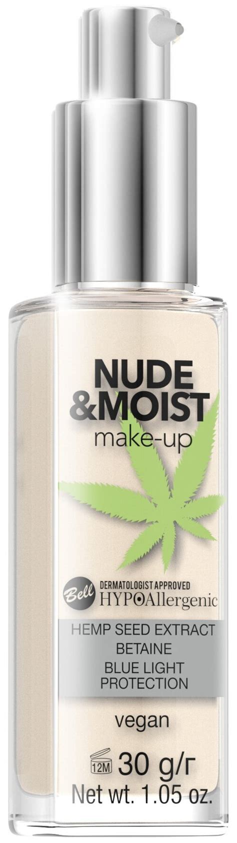 Bell Тональный флюид HypoAllergenic Nude Moist Make Up 30 г купить в