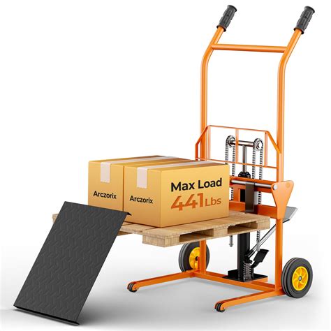 Buy Hydraulic Material Lift Arczorix Winch Stacker 441 Lbs 36” Max