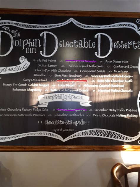 Menu At The Dolphin Inn Pub And Bar Tarleton