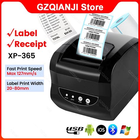 Xprinter Xp B Inch Thermal Label Usb Bluetooth Printer Barcode