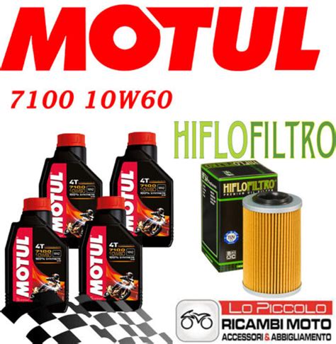 APRILIA RSV R Tuono 1000 2006 KIT TAGLIANDO 4 LT MOTUL 7100 10W60