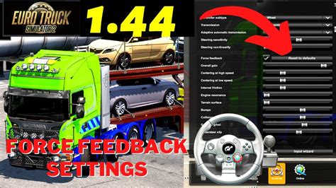 EURO TRUCK SIMULATOR 2 1 44 FORCE FEEDBACK WHEEL SETTINGS LOGITECH