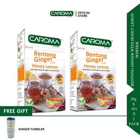 CAROMA Bentong Ginger With Honey Lemon 20g X 10 S X 2 Packs Shopee