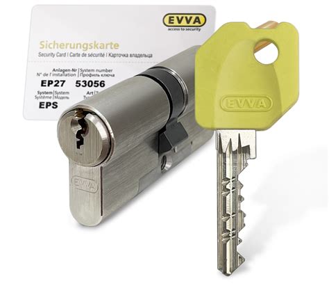 Цилиндровый механизм замка EVVA EPS цилиндры evva eps дверные замки ...