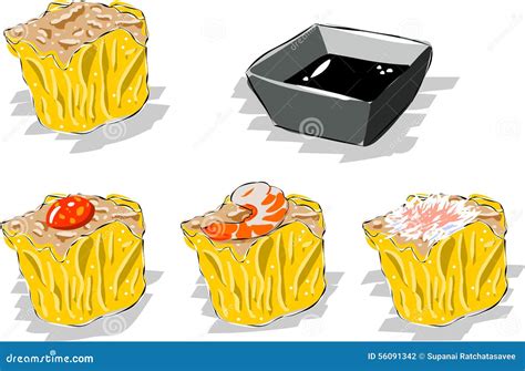 Bolas de masa hervida ilustración del vector Ilustración de bebida